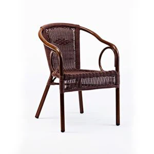 كراسي وطاولة من الخيزران للأثاث الخارجي